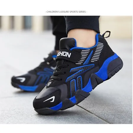 Engtoy Boys Sneakers Tennis Shoes Slip On Running Shoes Blue shoes US size 6K, Blue, US 6.5