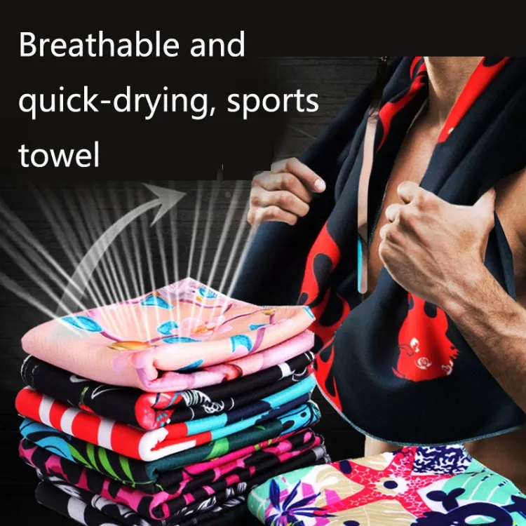 Fitness Cold Towel Outdoor Sports Cooling Quick-Drying Towel, Size: 100 x 30cm(Sky)