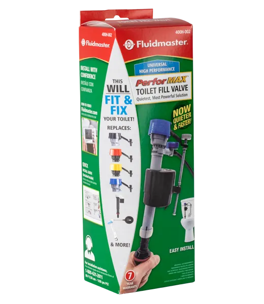 Fluidmaster PerforMax Universal High Performance Toilet Tank Fill Valve 400H