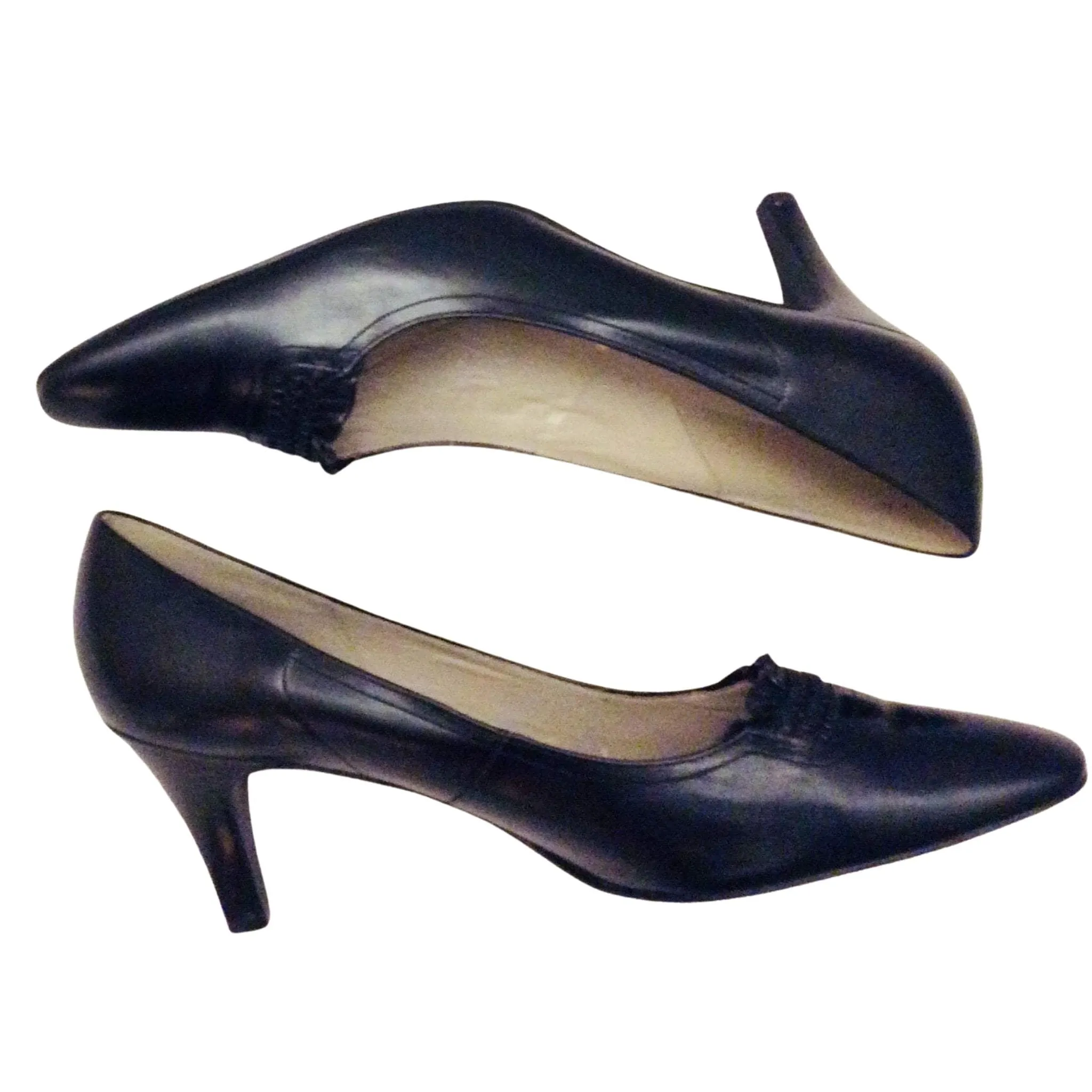 Gabor Black Leather Heels