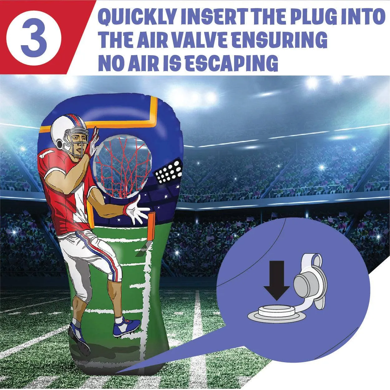 Giant Inflatable Football Toss Game