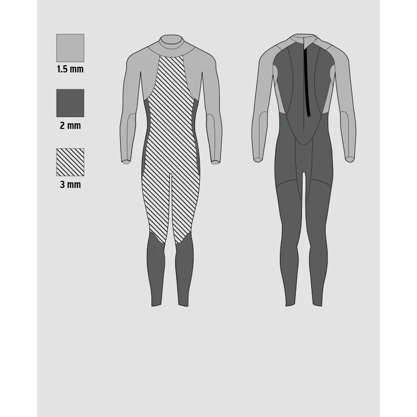Head Men&#x27;s Open Water Shell Wetsuit Black/Orange | Buy Head Men&#x27;s Open Water Shell Wetsuit Black/Orange here | Outnorth