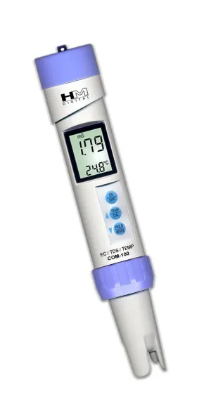 HM Digital COM-100 Waterproof EC/TDS And Amp Temperature Combo Meter
