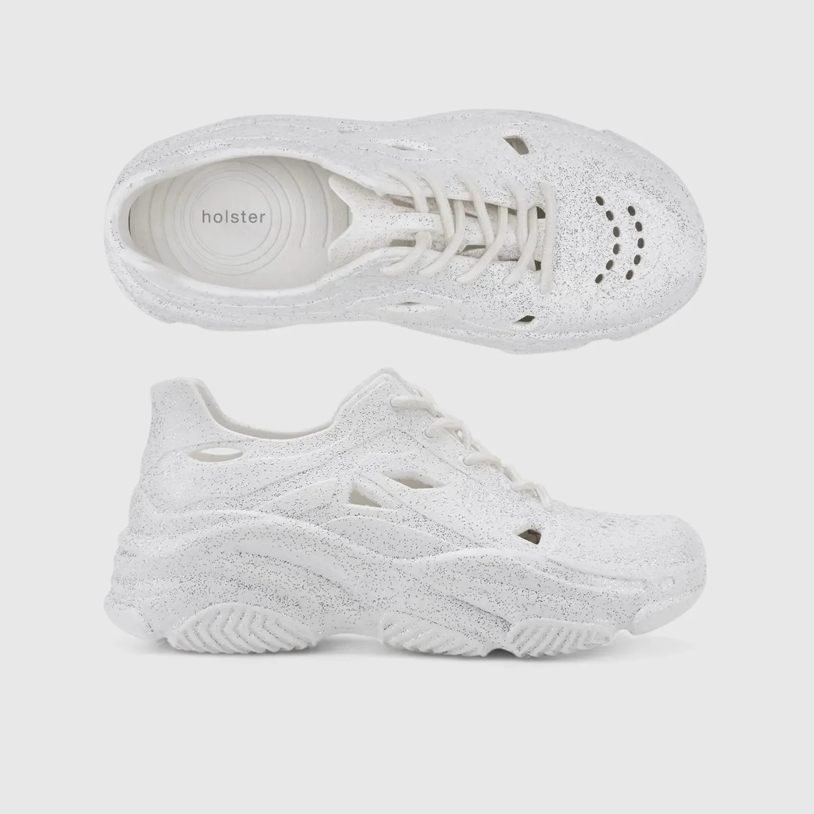 Holster Fierce Glitter Sneaker White
