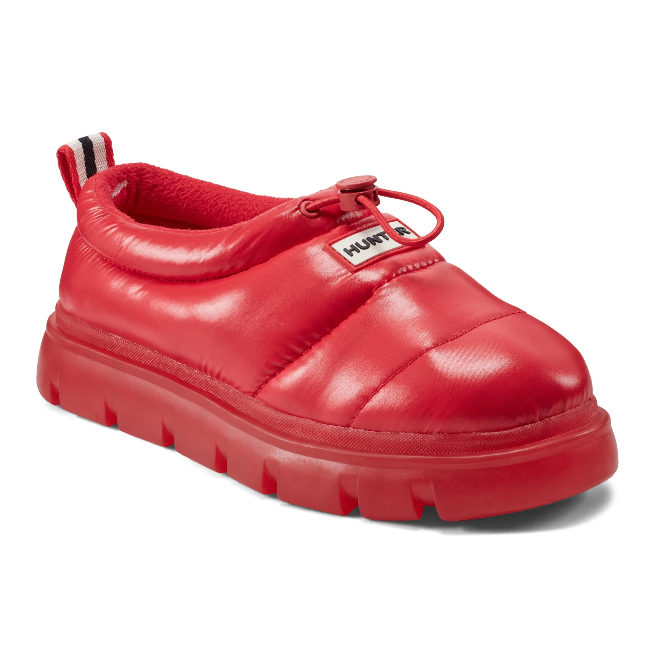 Hunter Women's Madison Lug Sole Insulated Water Resistant Slip-on Shoes Medium Red HWMADISON 610