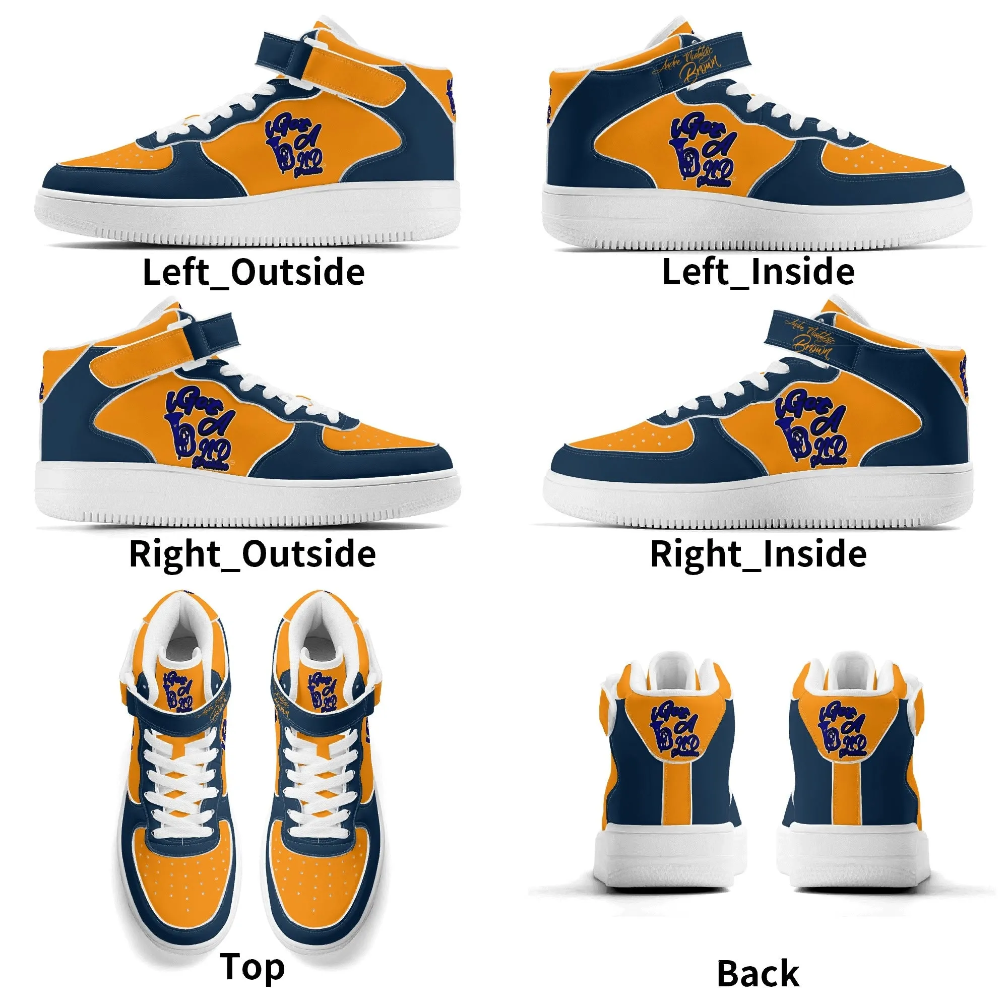 I Got Band Praktice Mens Upgraded High Top Leather Sneakers