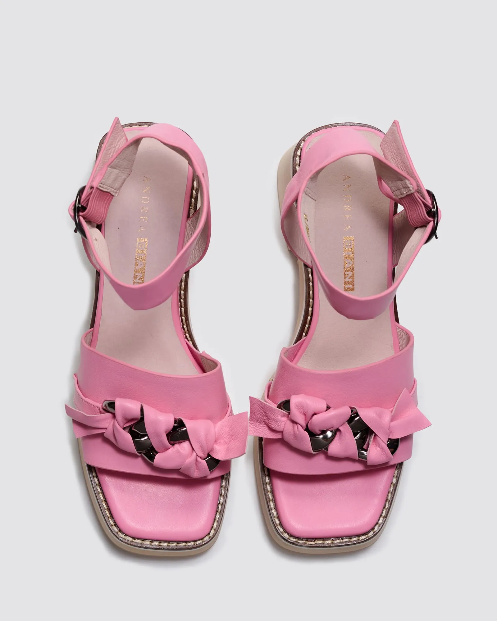IMAGINE PLATFORM SANDALS PINK LEATHER