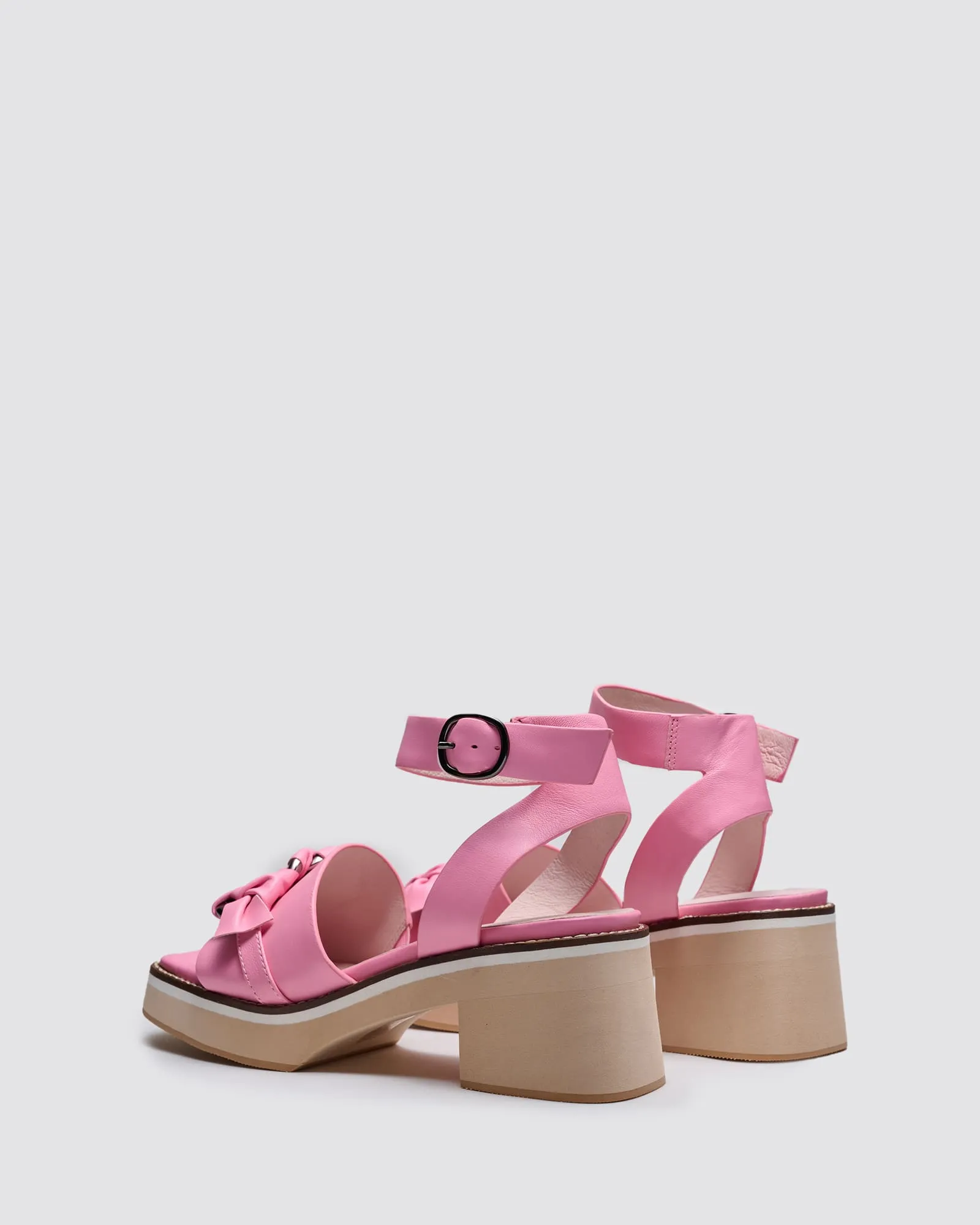 IMAGINE PLATFORM SANDALS PINK LEATHER