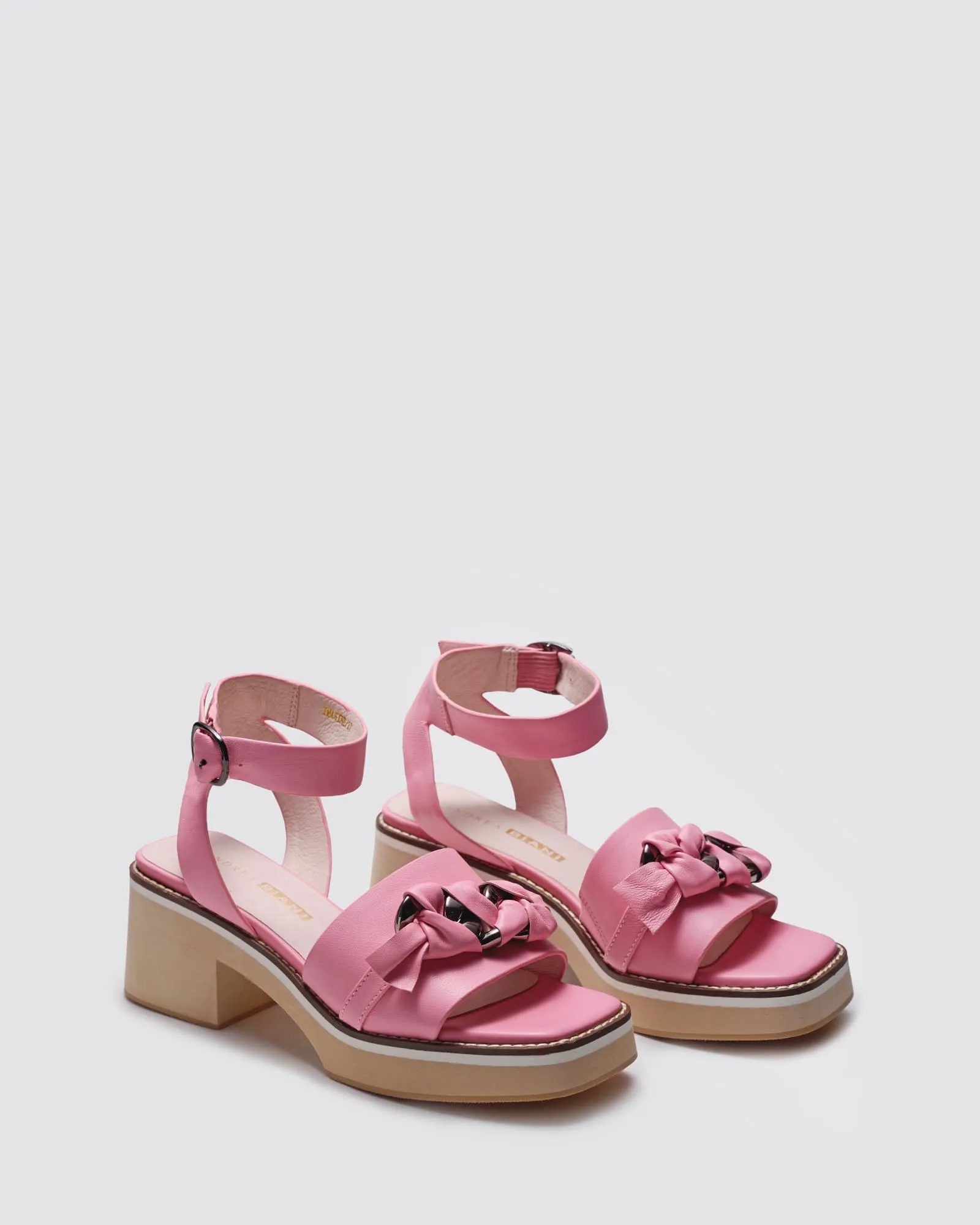 IMAGINE PLATFORM SANDALS PINK LEATHER