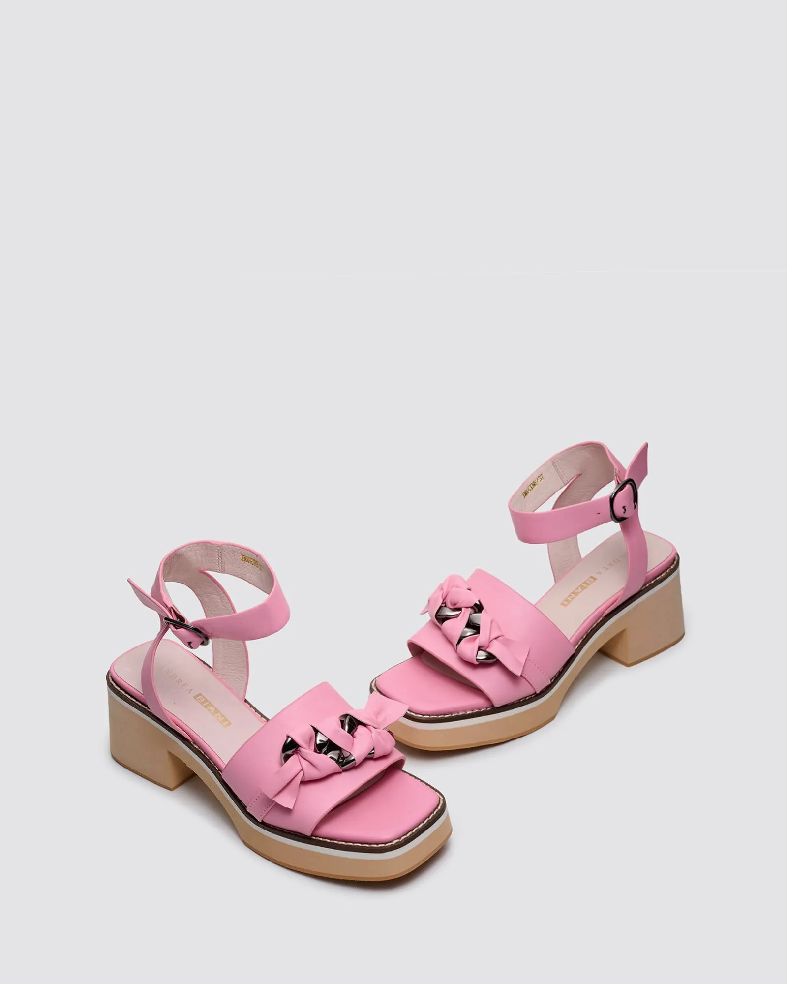 IMAGINE PLATFORM SANDALS PINK LEATHER