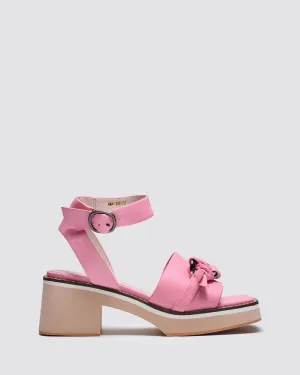 IMAGINE PLATFORM SANDALS PINK LEATHER