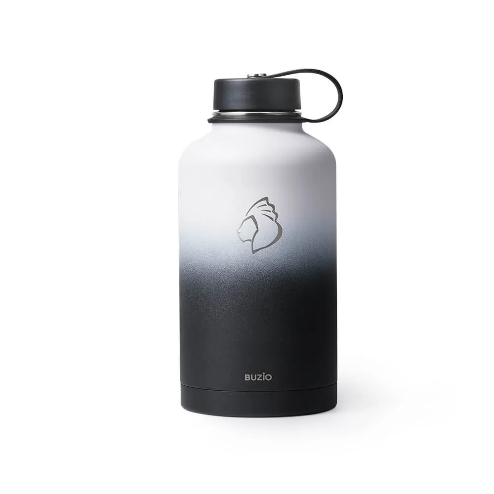 Insulated Water Bottle With 2 Lids | 64oz | Day & Night