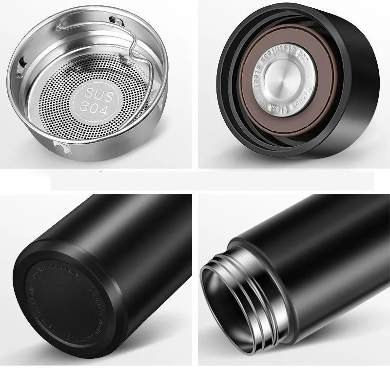 Intelligent Thermal Insulation Cup Smart LED Temperature Display, Stainless Steel Vacuum Insulated Water Bottle