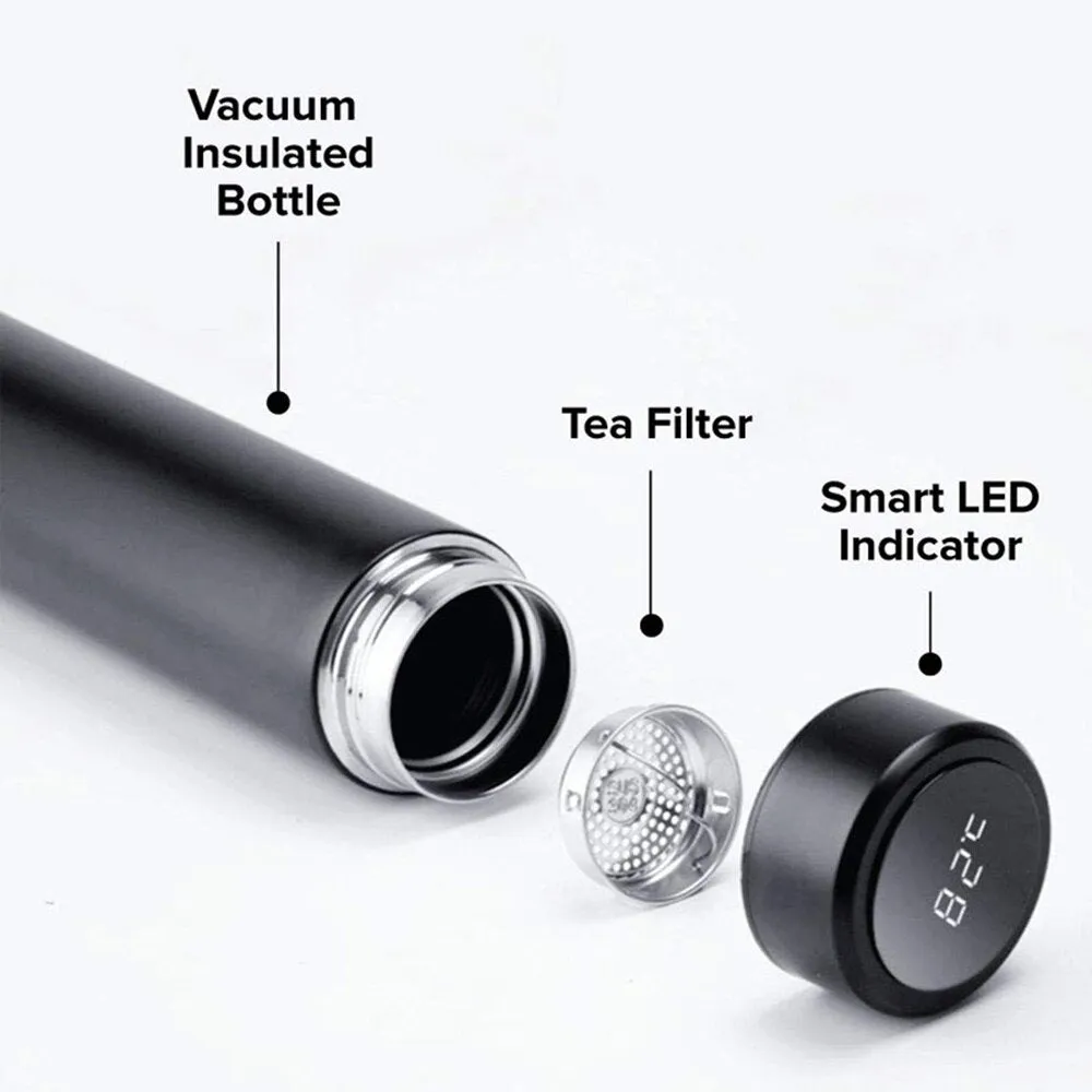 Intelligent Thermal Insulation Cup Smart LED Temperature Display, Stainless Steel Vacuum Insulated Water Bottle