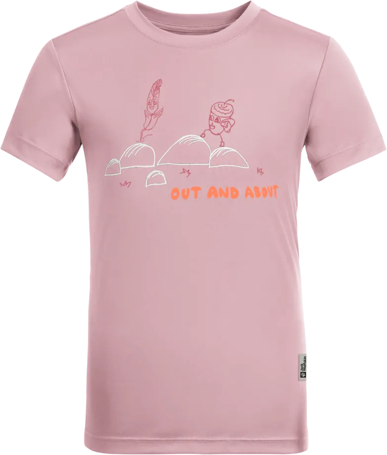 Jack Wolfskin Kids&#x27; Out And About Tee Water Lily | Buy Jack Wolfskin Kids&#x27; Out And About Tee Water Lily here | Outnorth