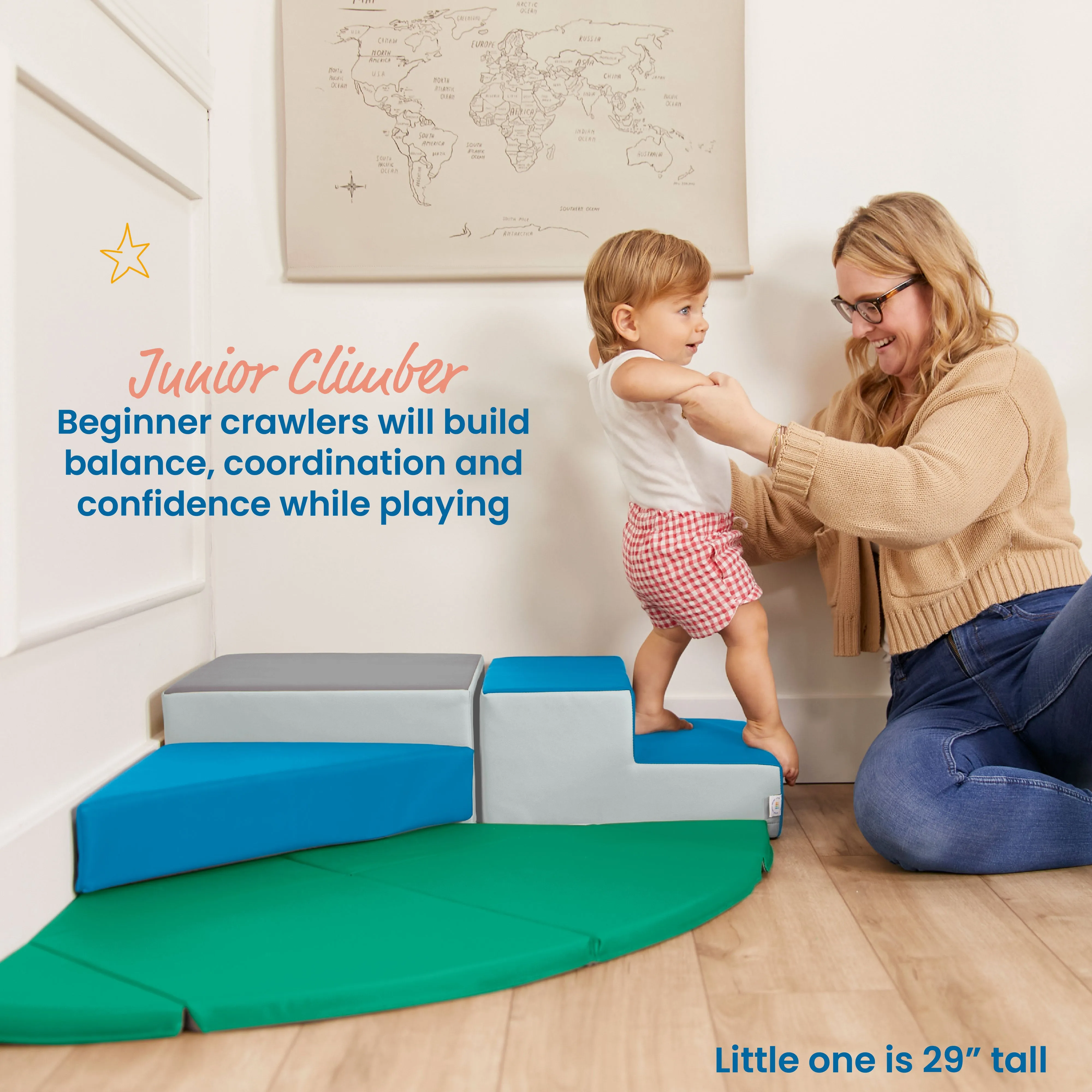 Junior Adventurer's Summit Step, Corner Climber, 4-Piece