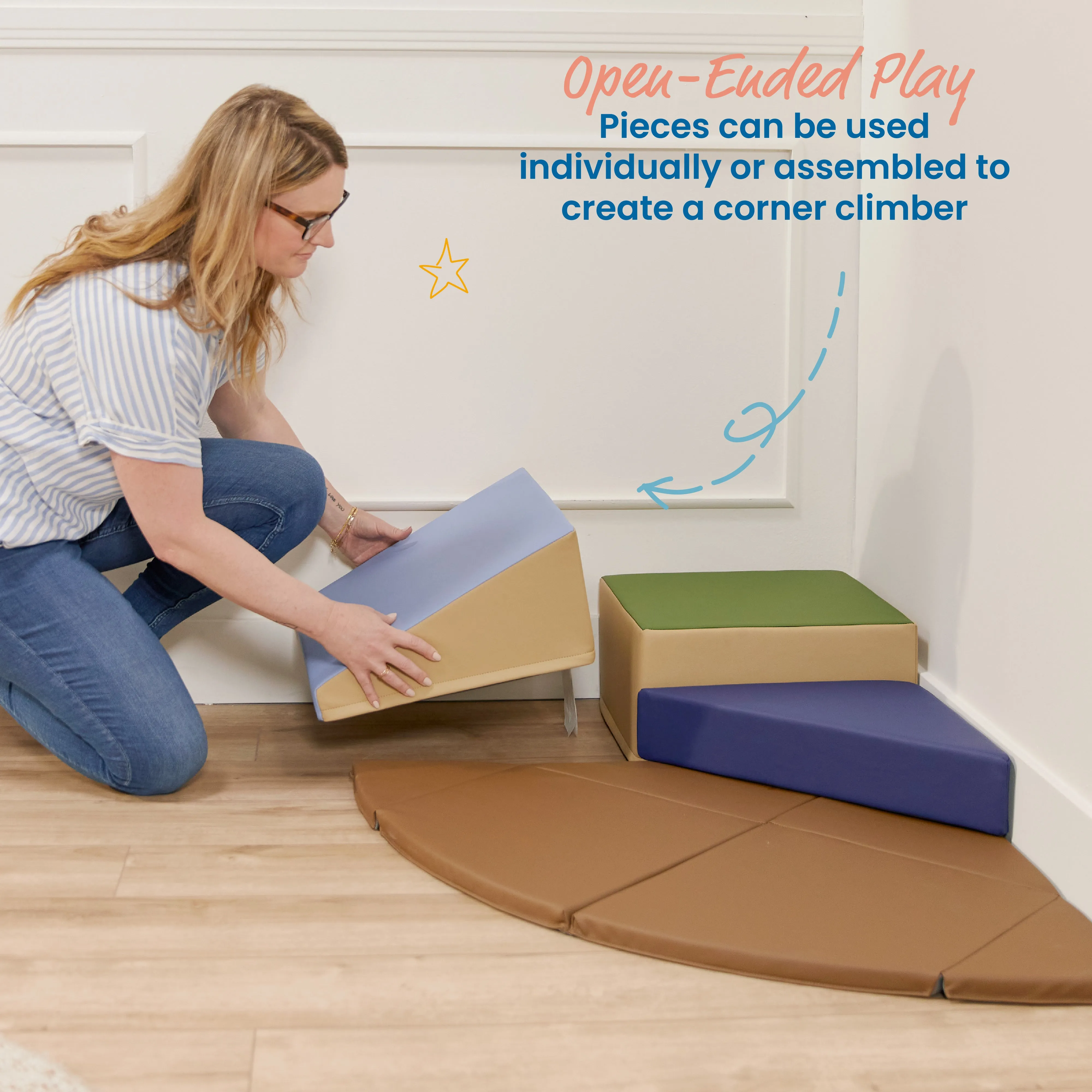 Junior Adventurer's Summit with Ramps, 360 Climber, 17-Piece