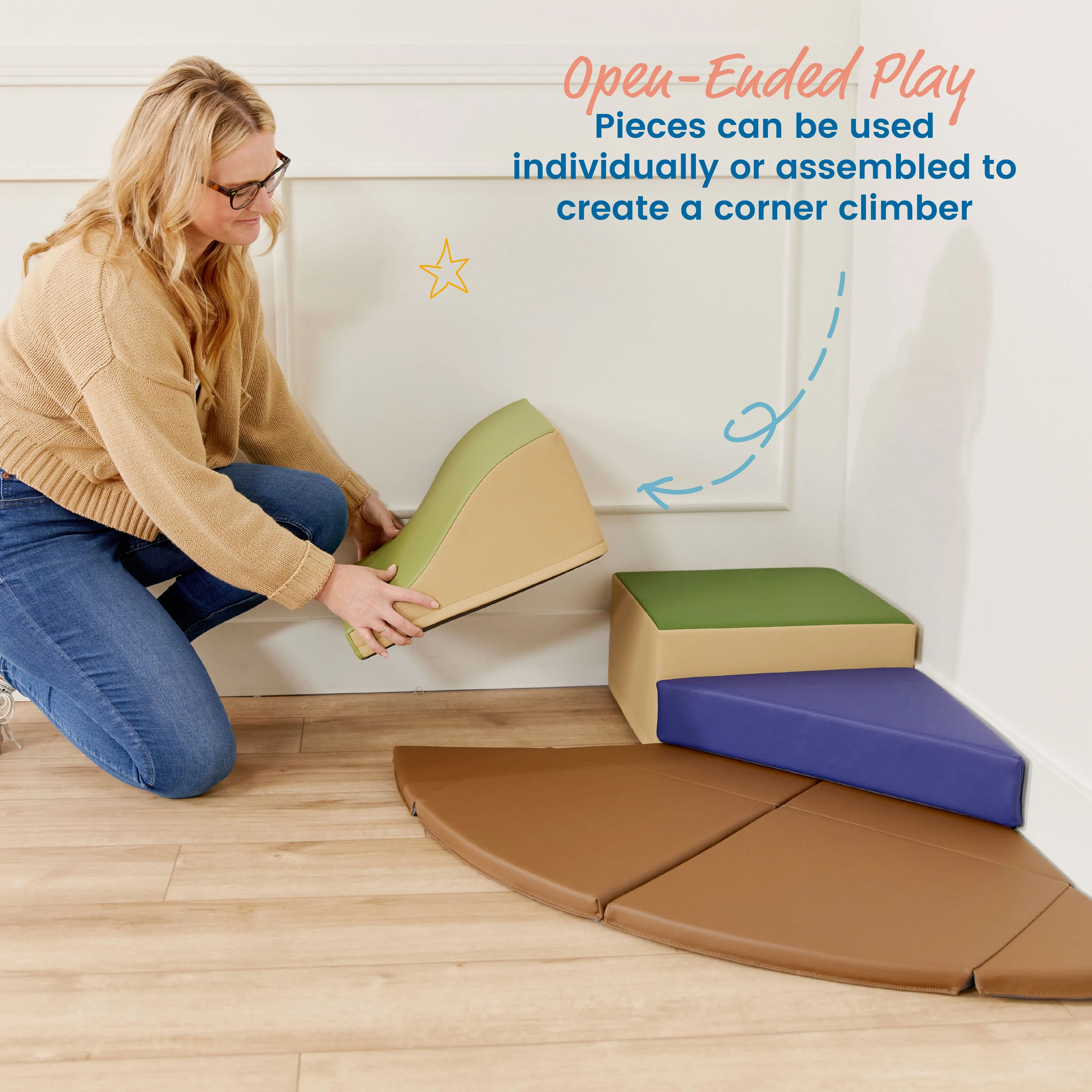Junior Adventurer's Summit with Slides, 360 Climber, 17-Piece