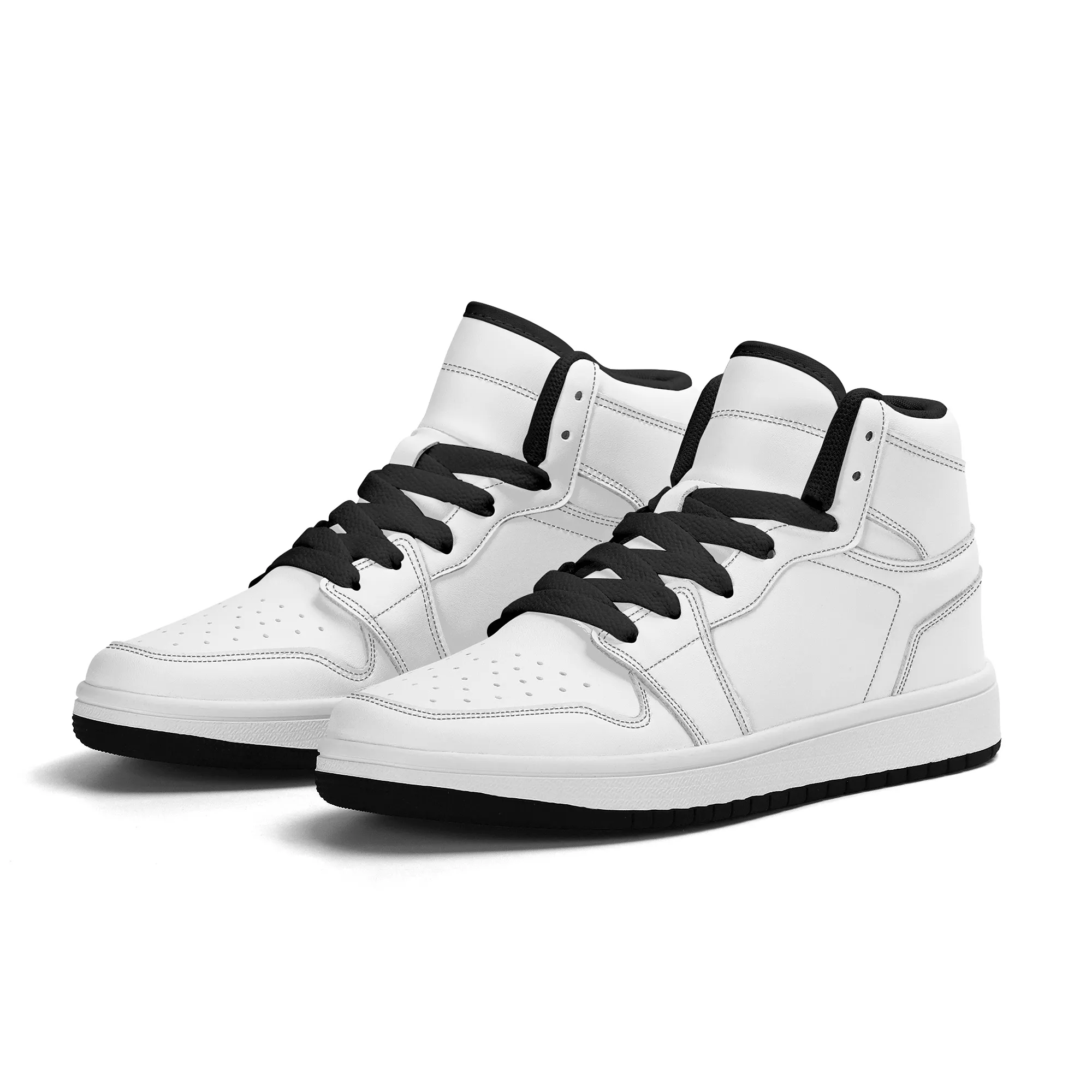 Kids Customizable High Top Vegan Leather Sneakers