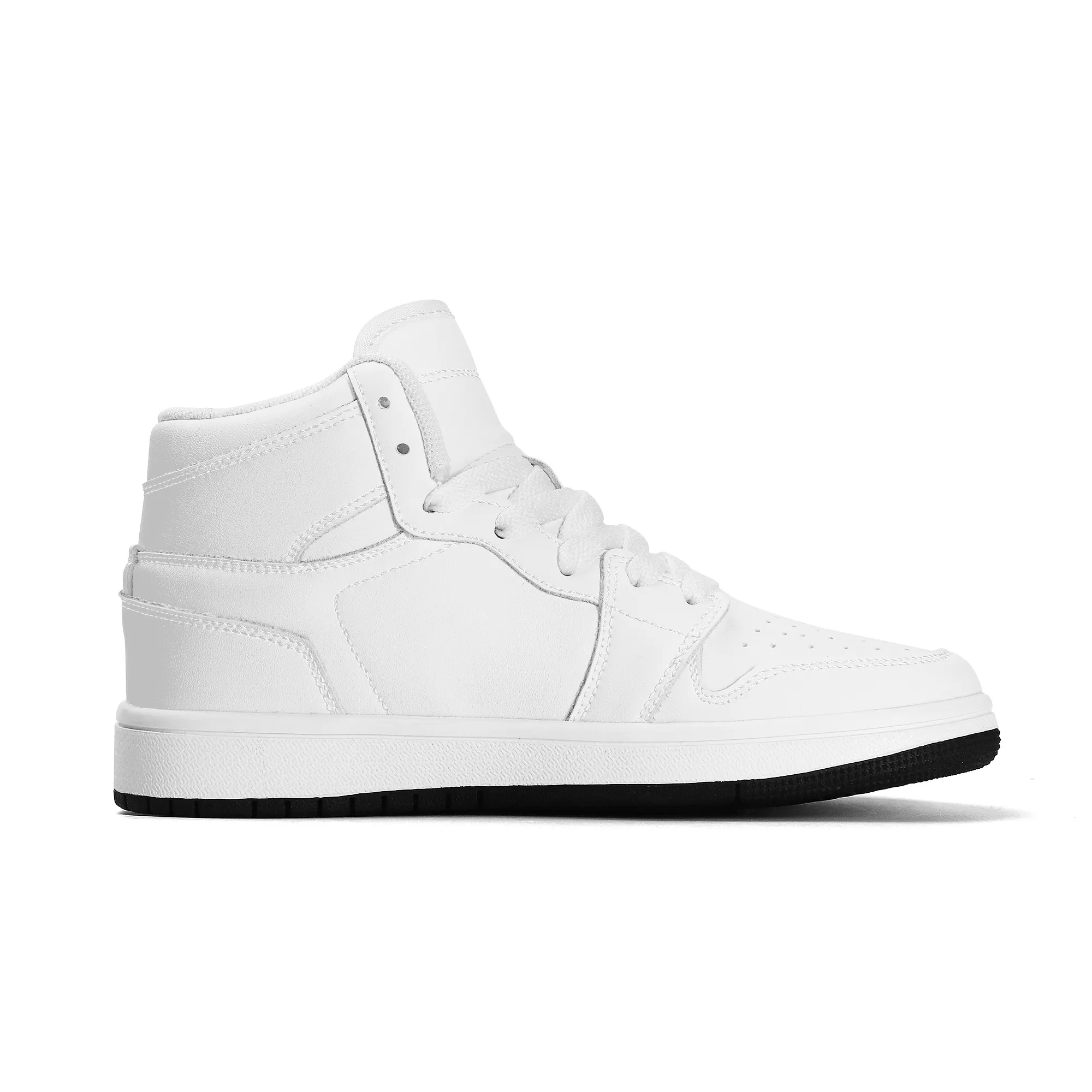 Kids Customizable High Top Vegan Leather Sneakers