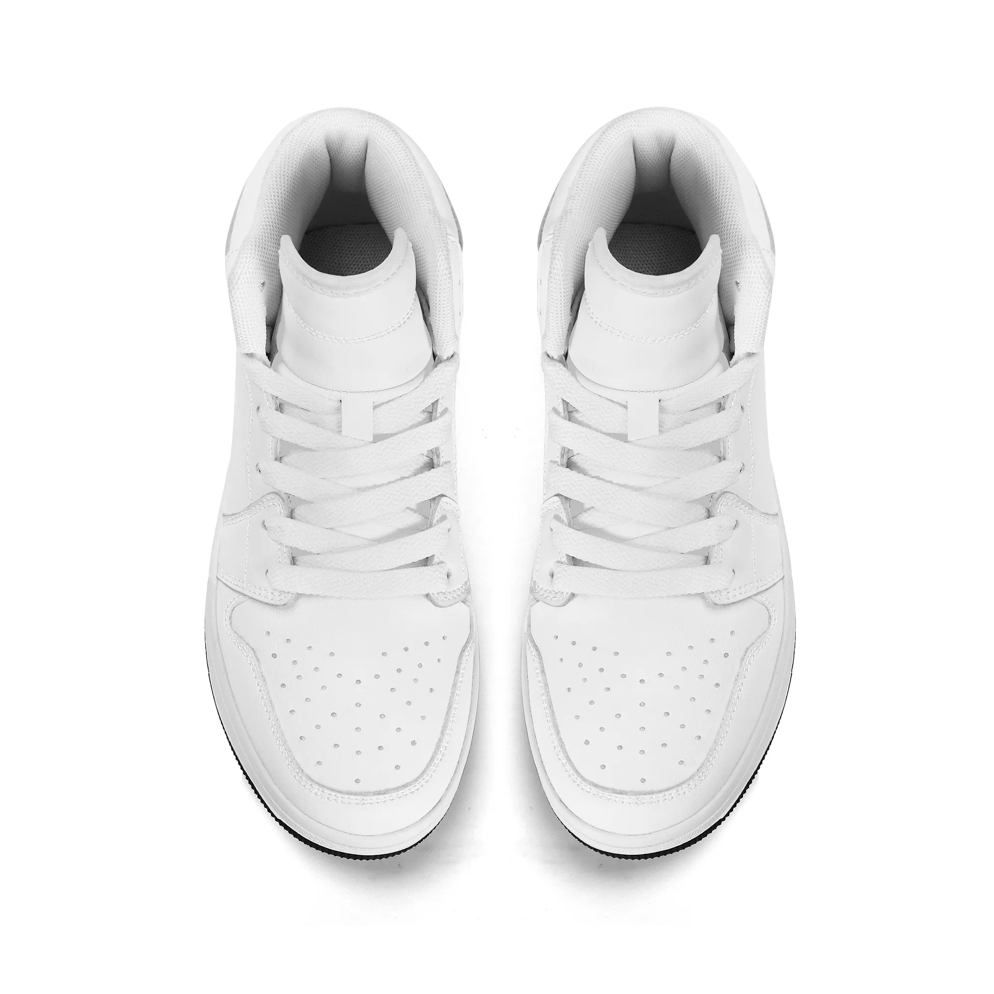 Kids Customizable High Top Vegan Leather Sneakers