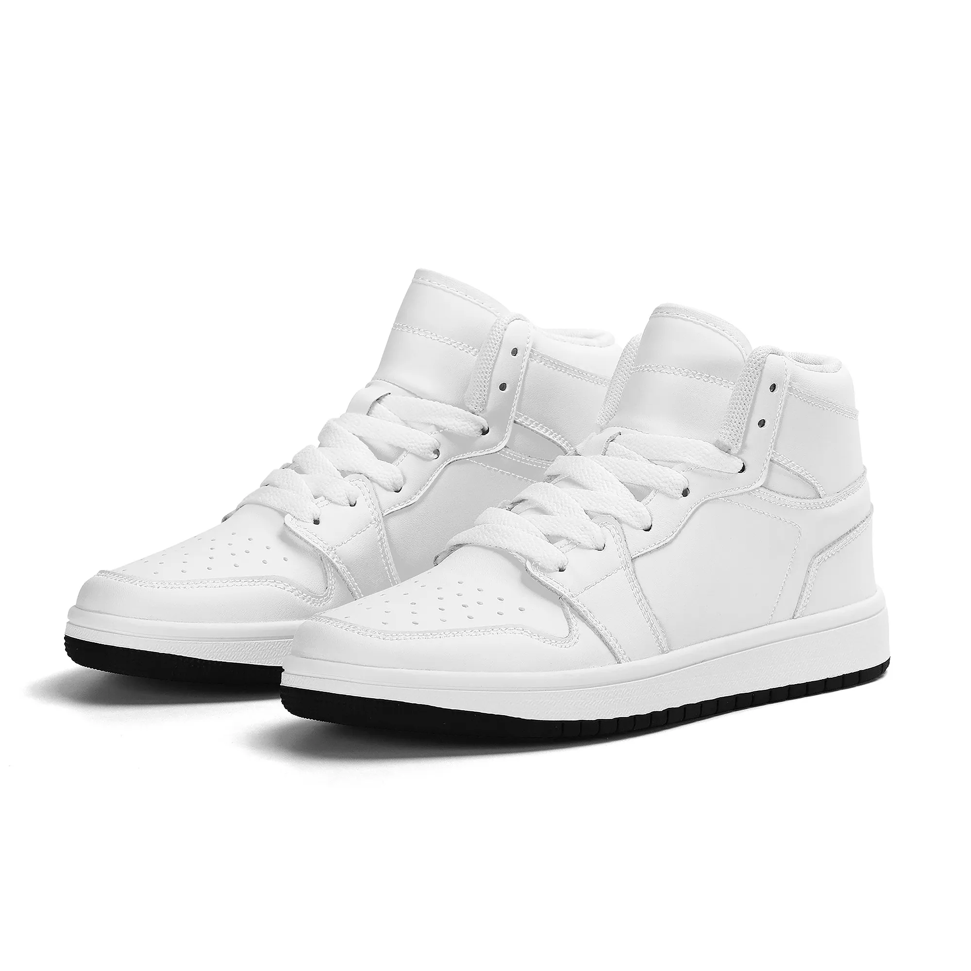 Kids Customizable High Top Vegan Leather Sneakers