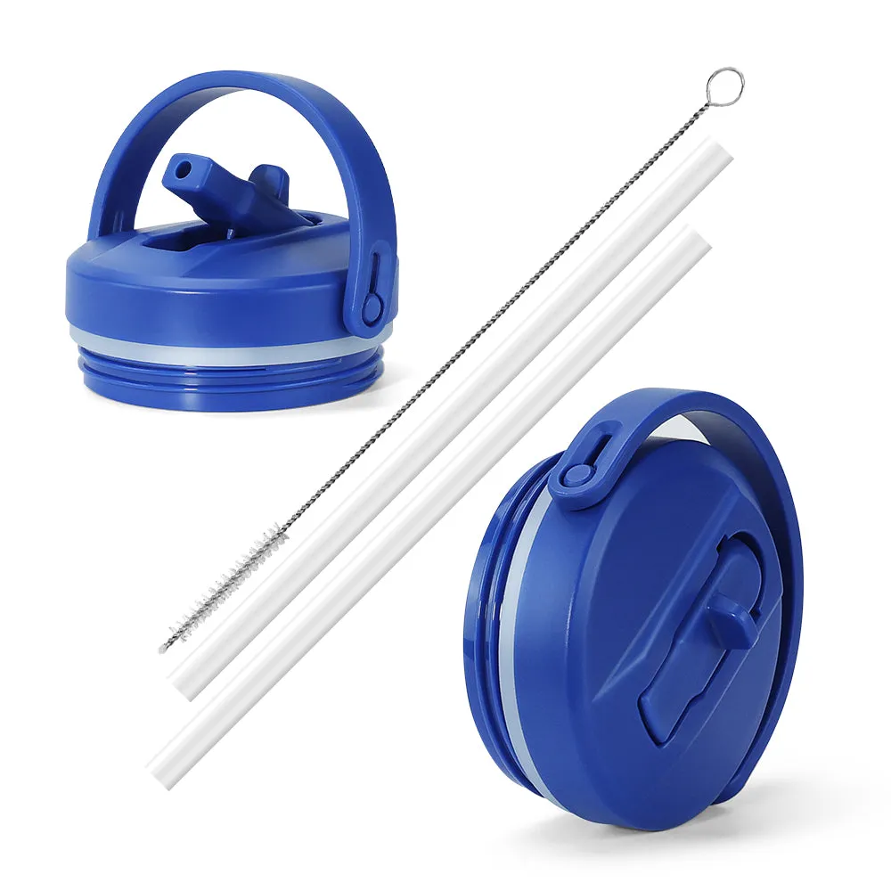 Kids Tumbler with Straw Lid | 14oz | Blue Car World