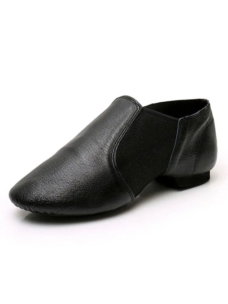 Leather Soft Sole Dance Exercise Shoes Low Heel Jazz Shoes