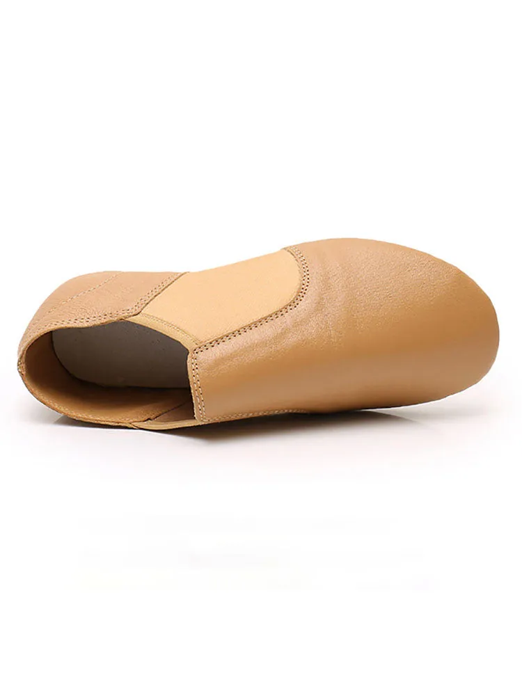 Leather Soft Sole Dance Exercise Shoes Low Heel Jazz Shoes