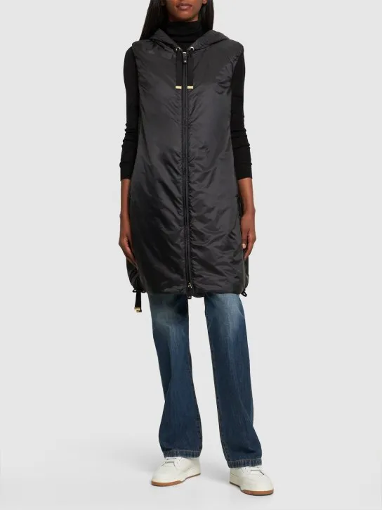 Max Mara   Greengi water resistant long puffer vest 
