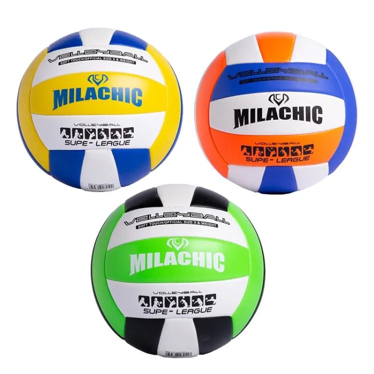 MILACHIC 0845 Volleyball For Student Exams Indoor Competition Volleyball(Black Green 6911)