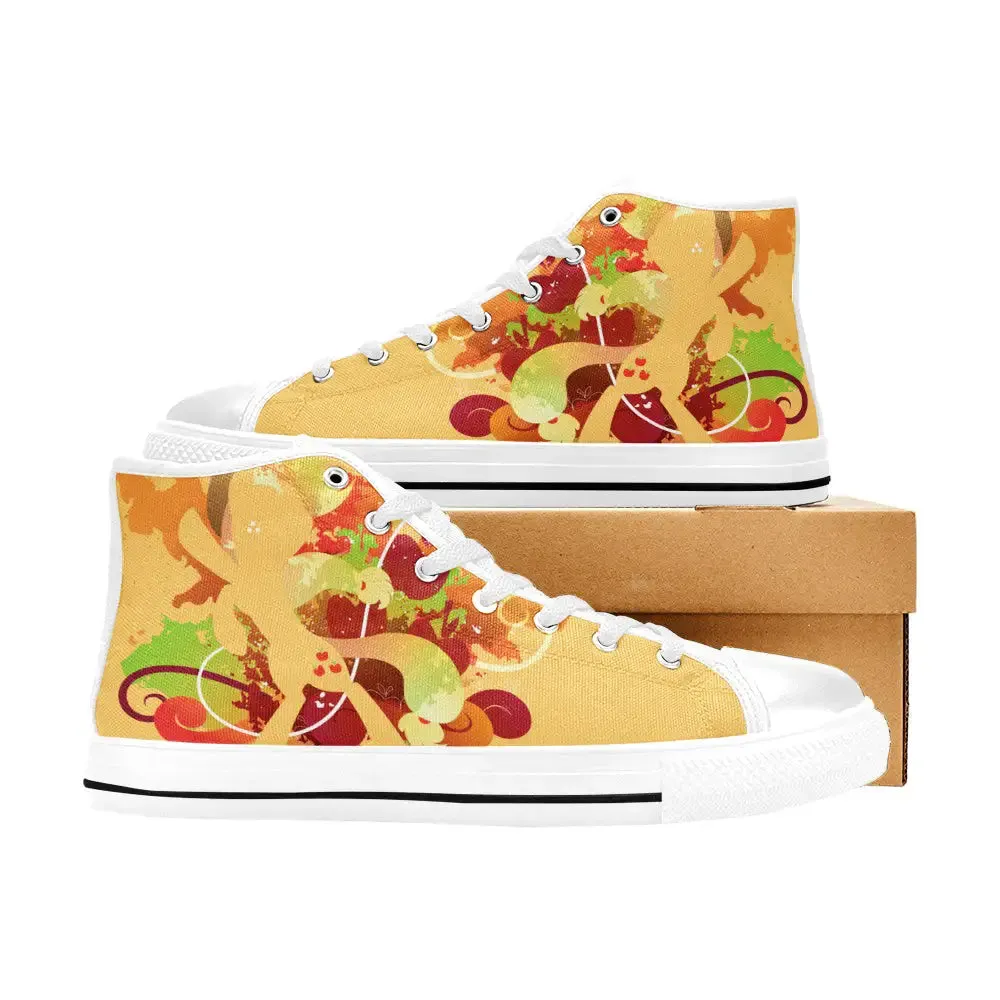 My Little Pony Friendship Is Magic Applejack Shoes High Top Sneakers for Kids and Adults