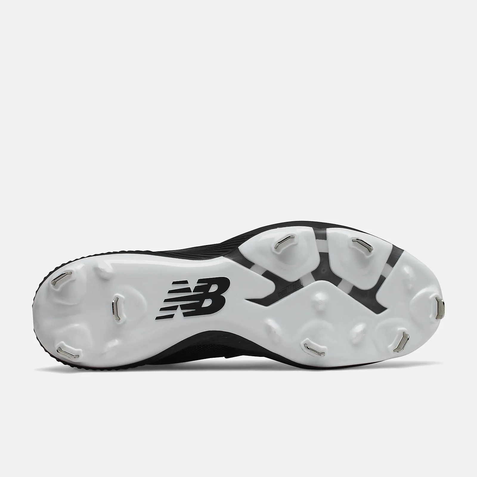 New Balance FuelCell Mid 4040v6 2E Fit - Black/White Metal Cleats