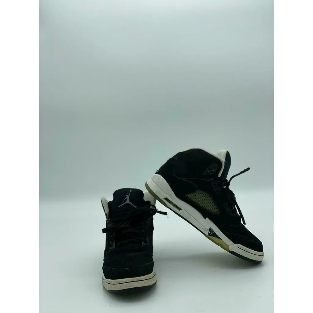 Nike Air Jordan 5 Retro 2013 GS Oreo Size 4.5Y Black White