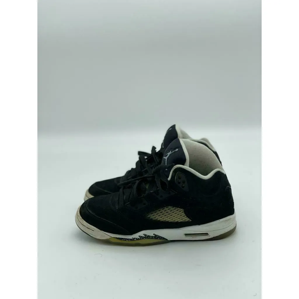 Nike Air Jordan 5 Retro 2013 GS Oreo Size 4.5Y Black White