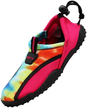 NORTY Girls 11-4 Fuchsia Tie Dye Watershoe 38704