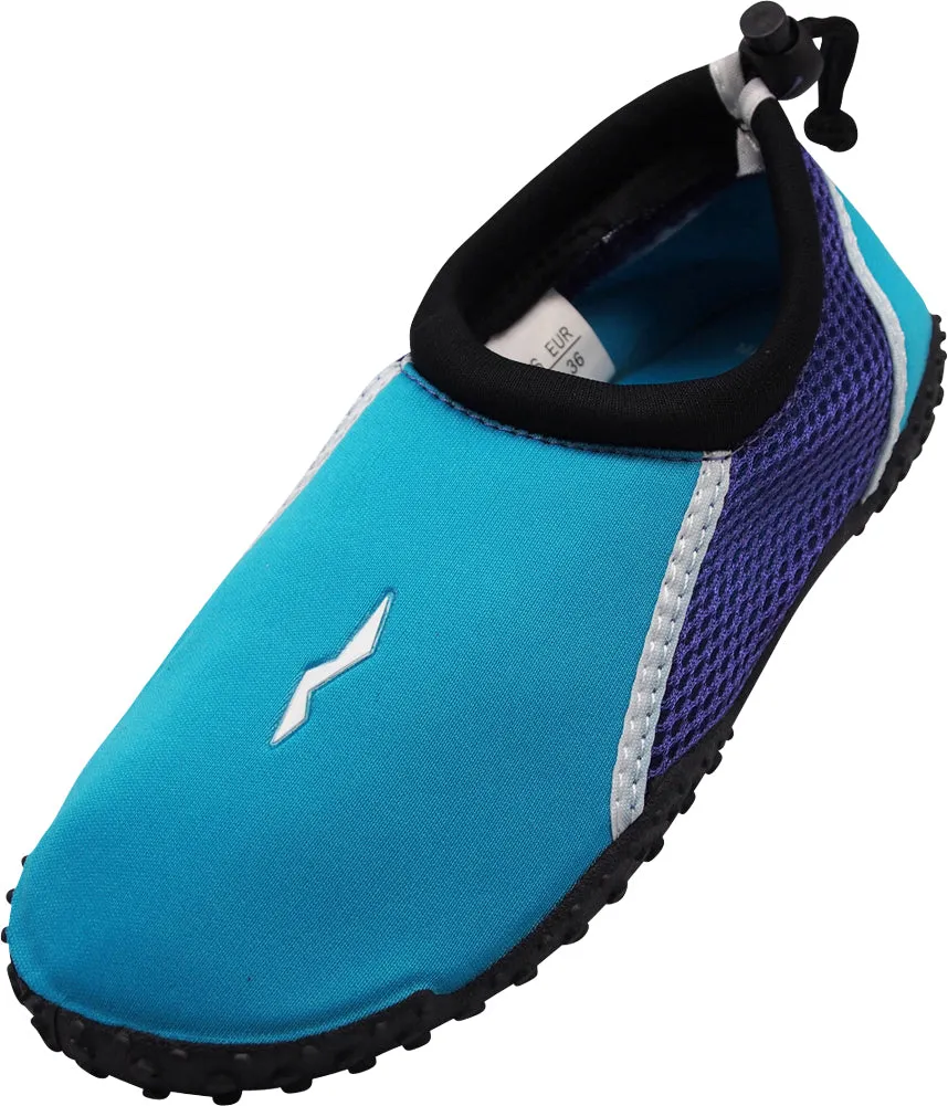 Norty Kids Sizes 11-4 Boys / Girls Slip on Aqua Socks Pool Beach Water Shoe