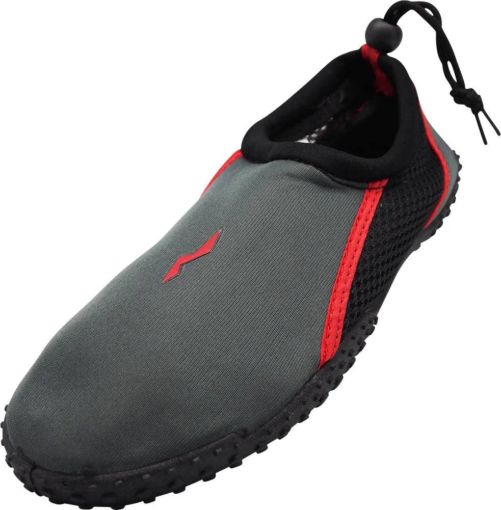 Norty Kids Sizes 11-4 Boys / Girls Slip on Aqua Socks Pool Beach Water Shoe