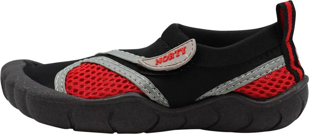 NORTY Tod Boy 5-10 Black/Red Watershoe 38888T