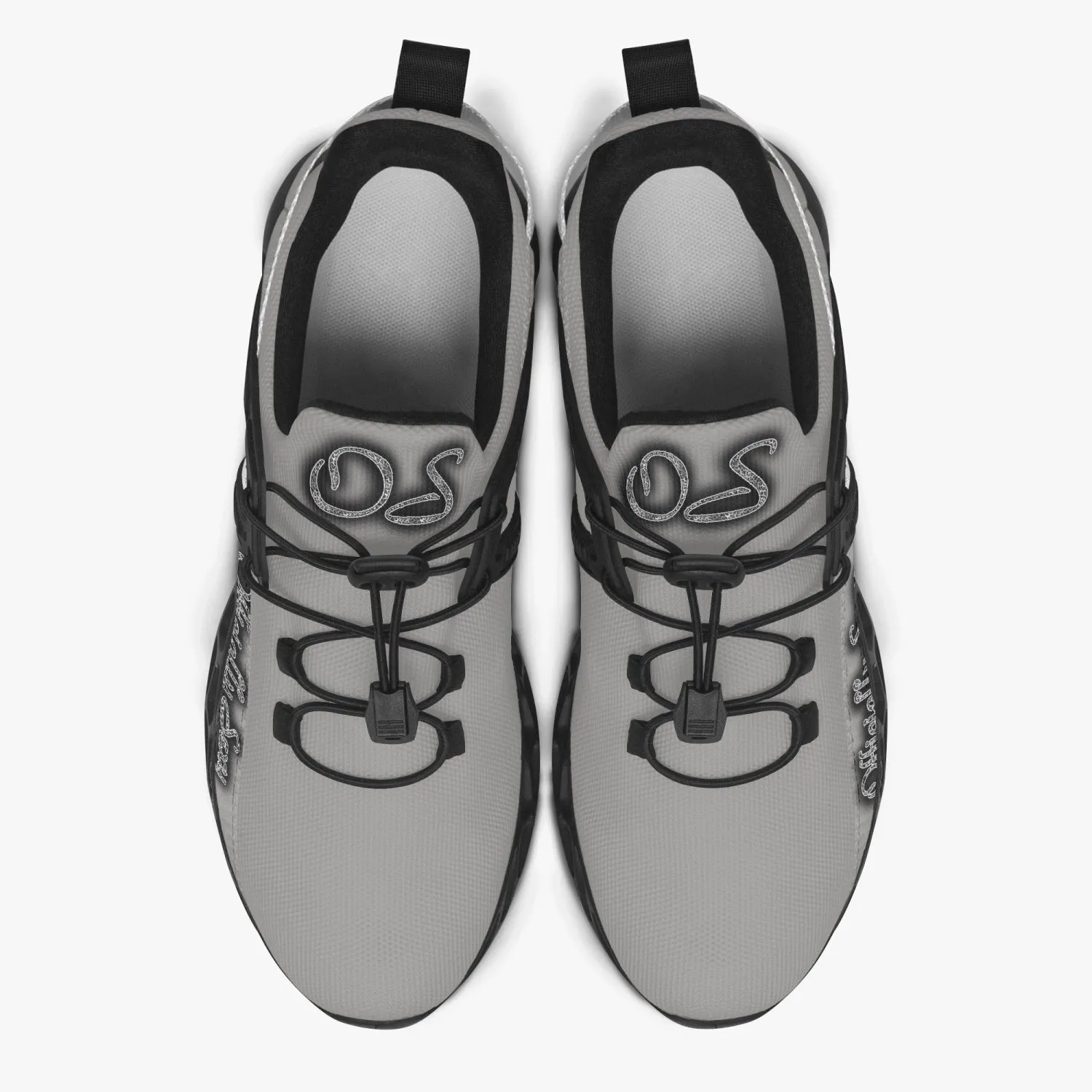 Officially Sexy Snow Leopard Collection Grey Unisex Mesh Running Shoes