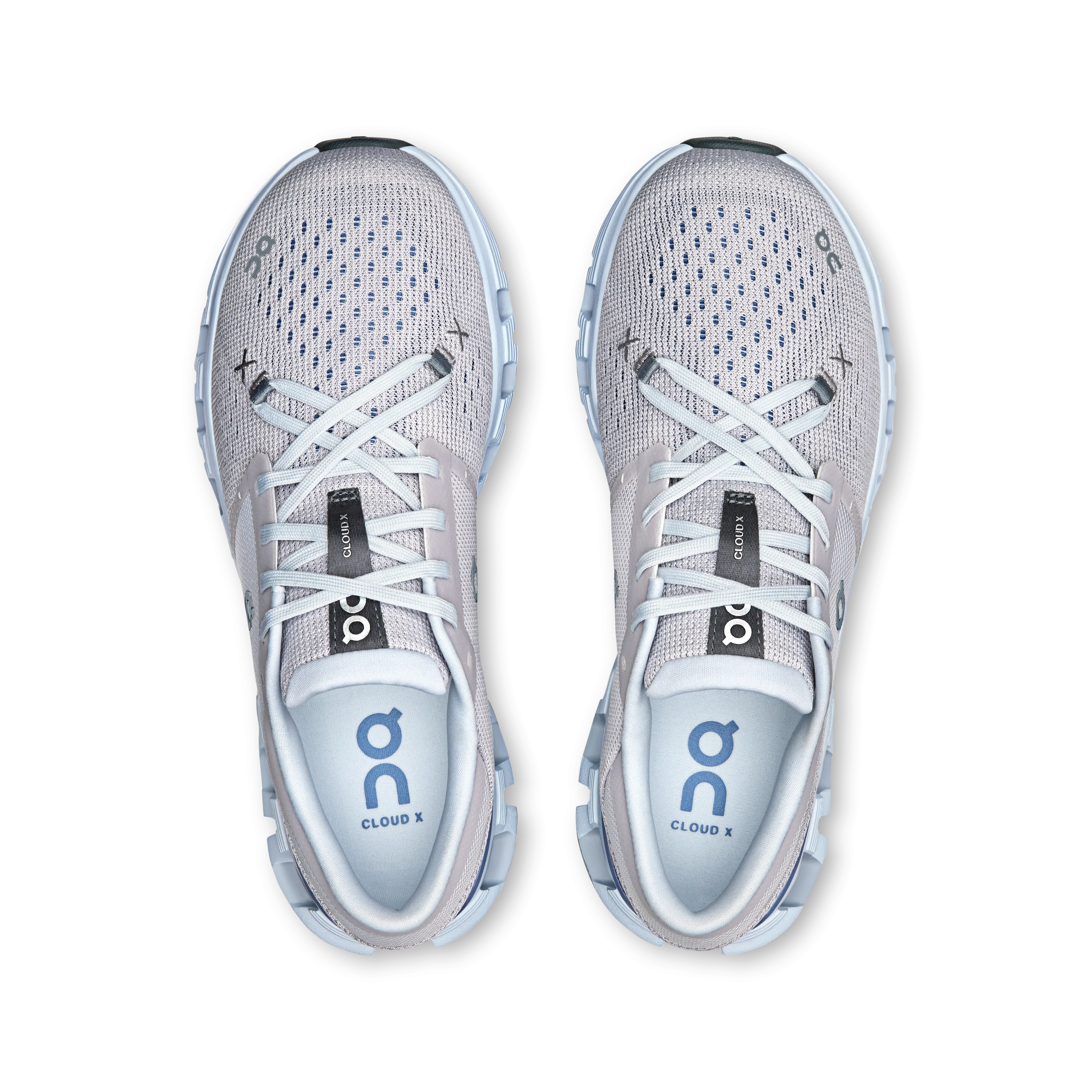 On Running Women's Cloud X 4 Shoes - Silver / Chambray