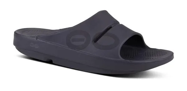 OOFOS Unisex OOahh Sport Sandals - Black Matte