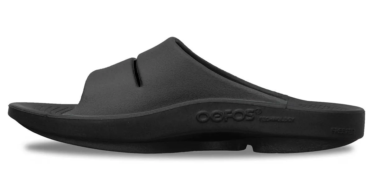 OOFOS Unisex OOahh Sport Sandals - Black Matte