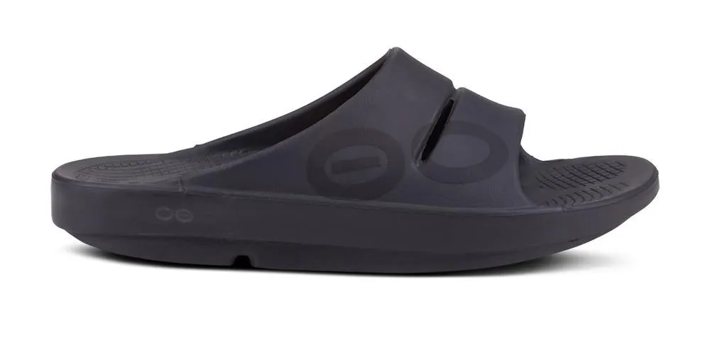 OOFOS Unisex OOahh Sport Sandals - Black Matte