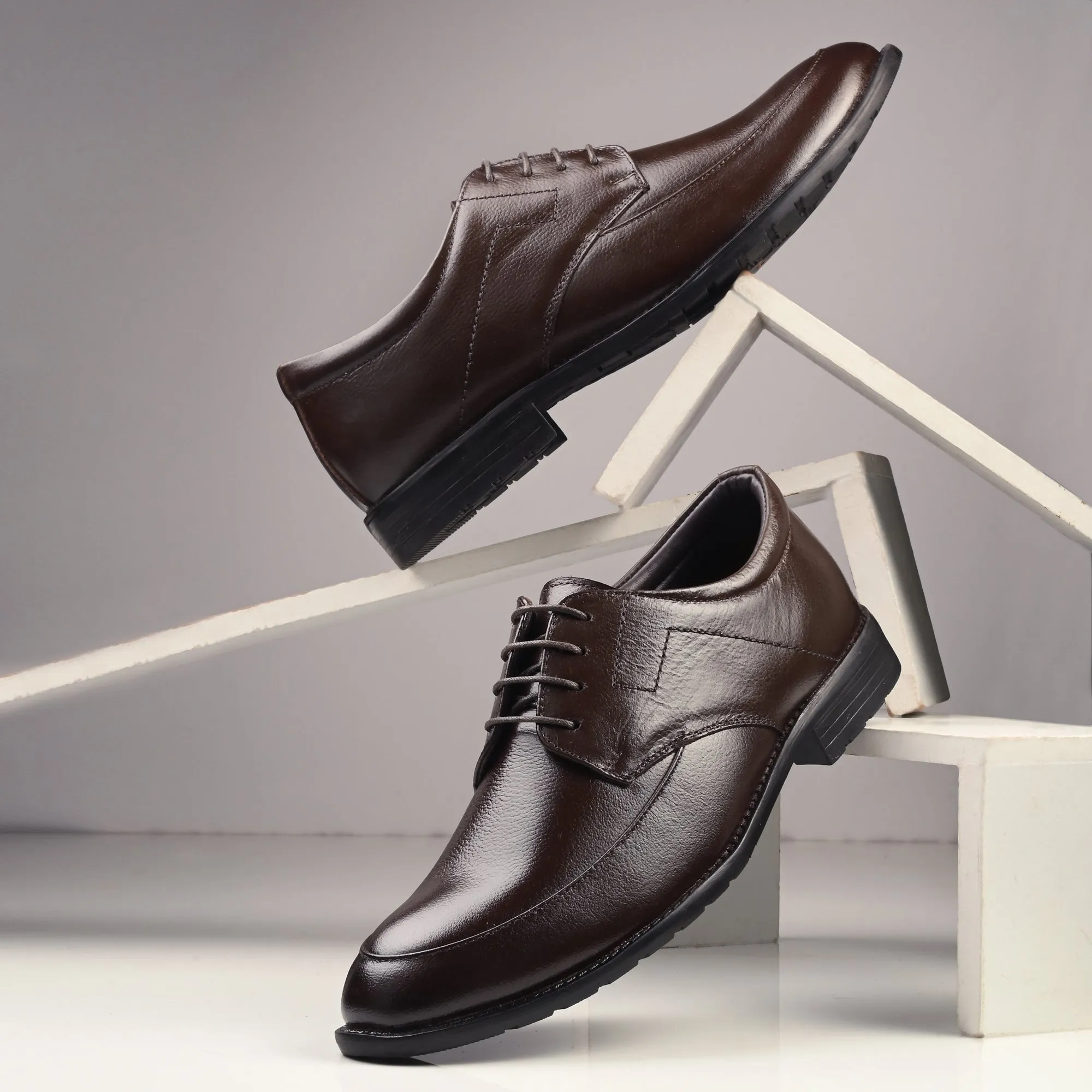Opulent Full Grain Leather Derby Lace Ups