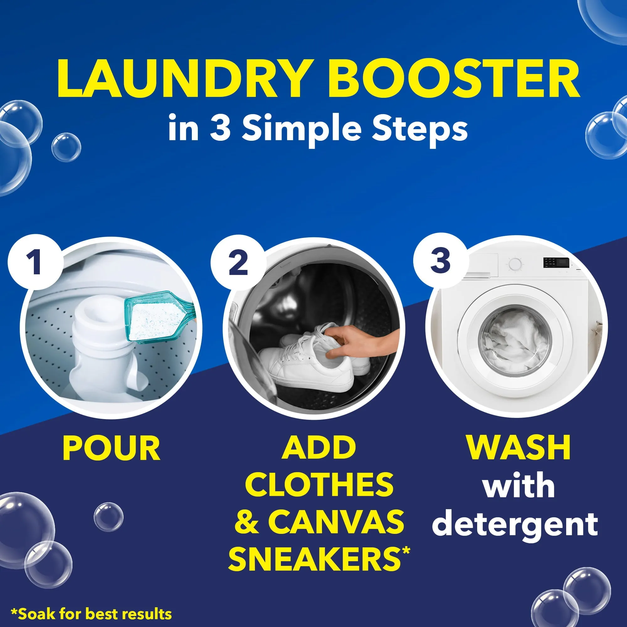 OxiClean White Revive Laundry Whitener and Stain Remover Powder, 3 lb