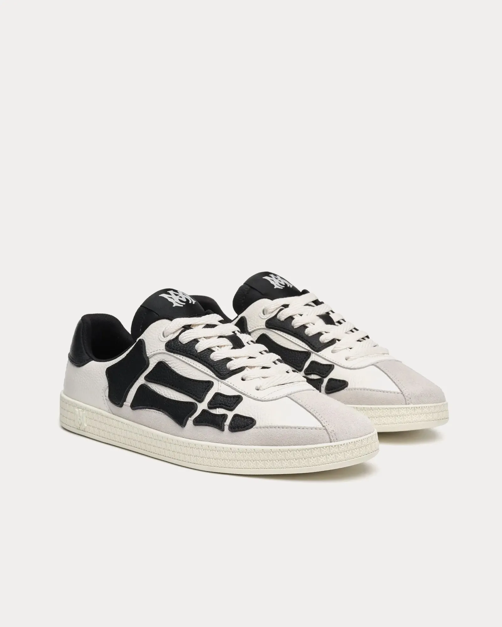 Pacific Bones White / Black Low Top Sneakers