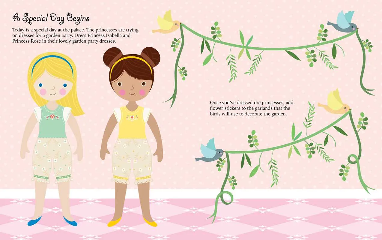 Princesses: Dress-Up Sticker Book by
