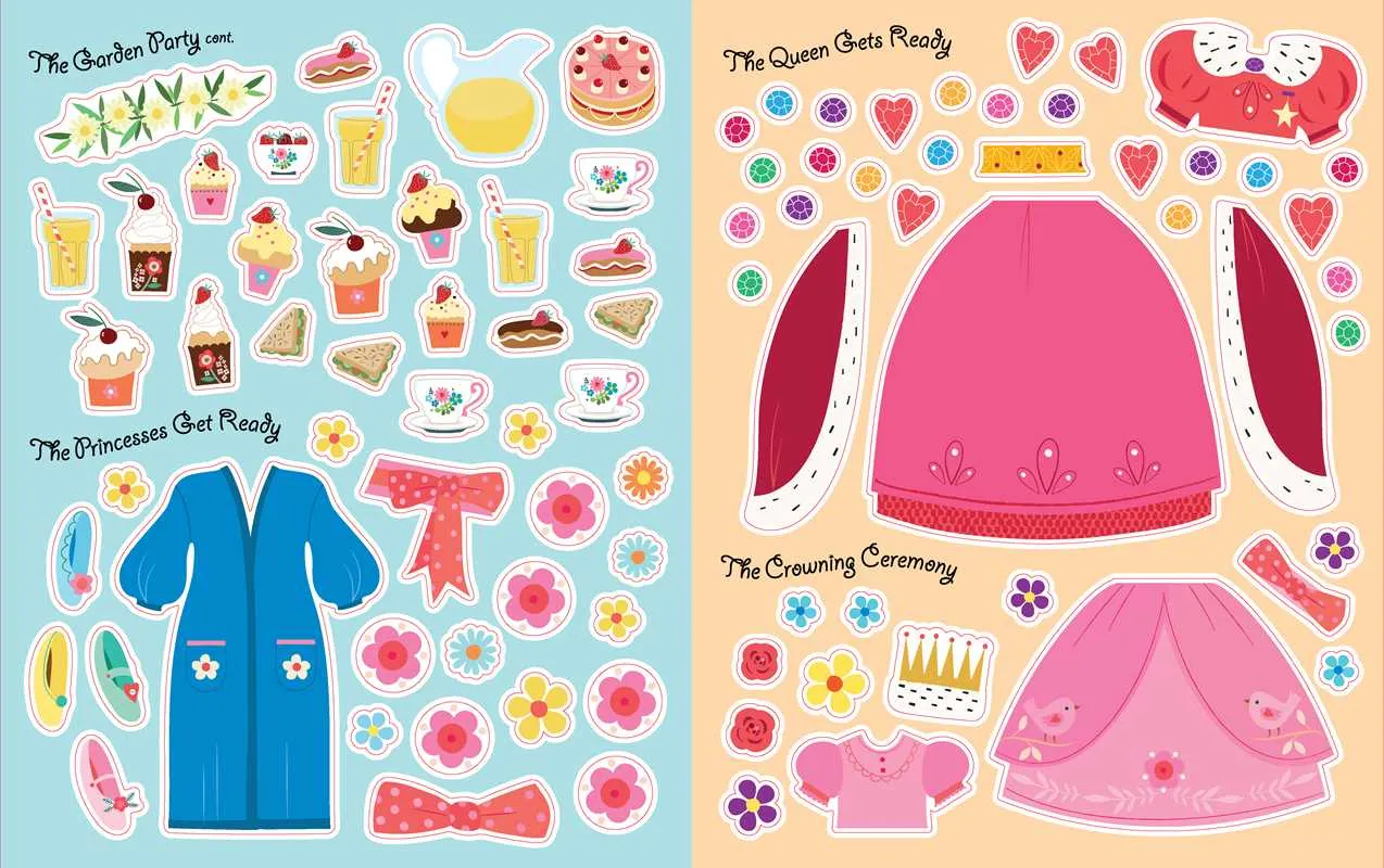 Princesses: Dress-Up Sticker Book by