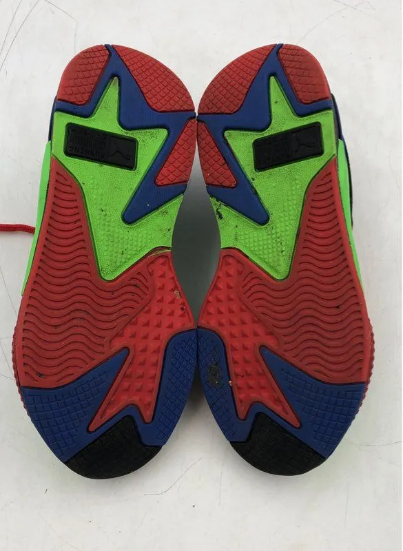 Puma Boys Rs X Tailored Green Blue Athletic Shoes - Size 6C